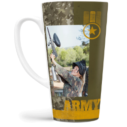 Fotohrnek latte velký - originální dárek - Army